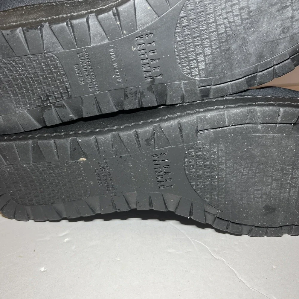 STUART WEITZMAN  Black Women's Slip Ons Slides QUALITY SZ 8W